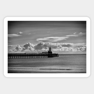 The piers at Blyth in Northumberland Sticker